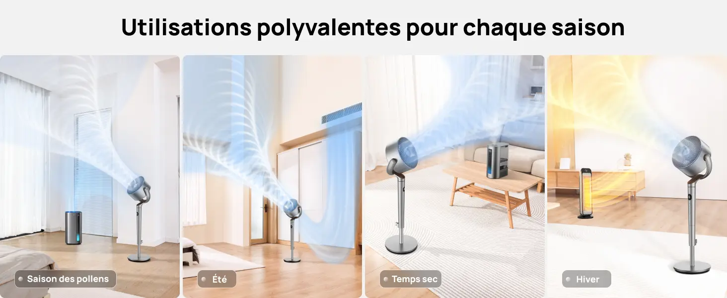 Ventilateur rafraîchissant DREO — hauteur réglable et minuterie 8 h