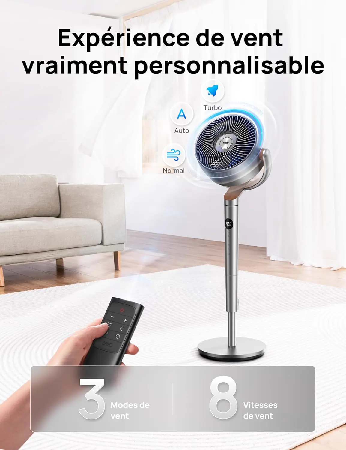Ventilateur rafraîchissant DREO — ventilation silencieuse — image 7